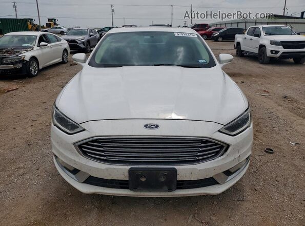 3FA6P0RU1JR151478 2018 FORD FUSION Белый Вид спереди