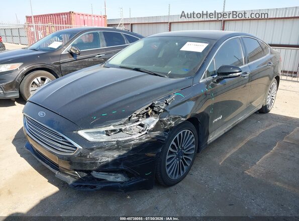 3FA6P0RU2HR316089 2017 FORD FUSION HYBRID Black Передня ліва чверть