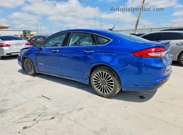 3FA6P0RU2HR399992 2017 FORD FUSION Blue Tył lewy