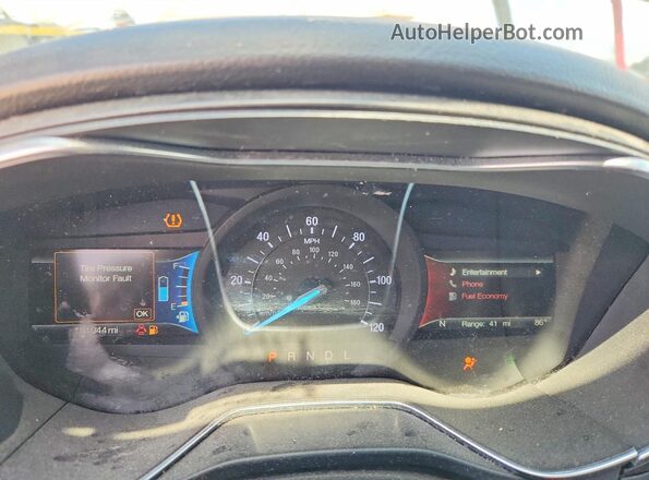 3FA6P0RU2HR399992 2017 FORD FUSION Blue Widok zestawu wskaźników