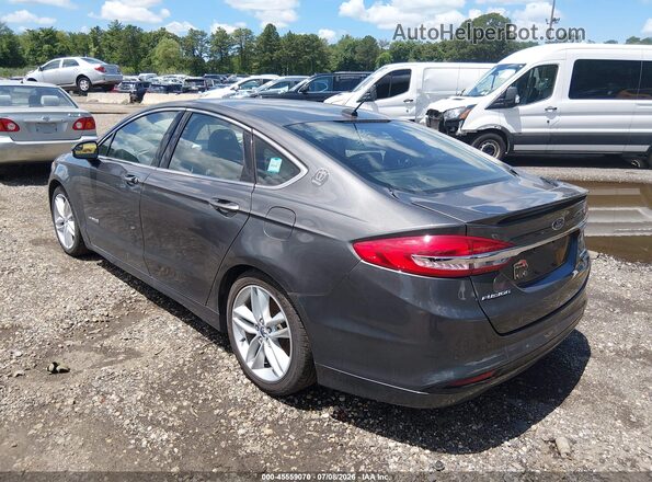 3FA6P0RU2JR151067 2018 FORD FUSION HYBRID Gray Rear left