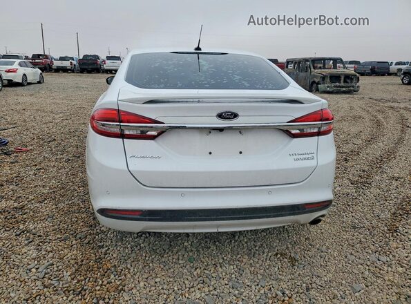 3FA6P0RU2JR155734 2018 FORD FUSION White უკანა ხედი