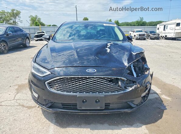 3FA6P0RU2LR129881 2020 FORD FUSION Black Widok z przodu