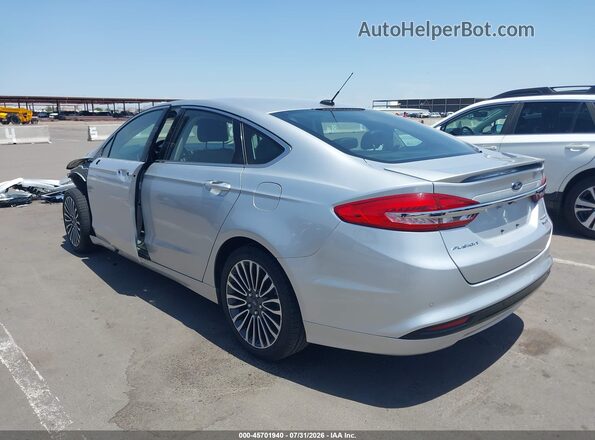 3FA6P0RU3JR205945 2018 FORD FUSION HYBRID Silver Trasero izquierdo