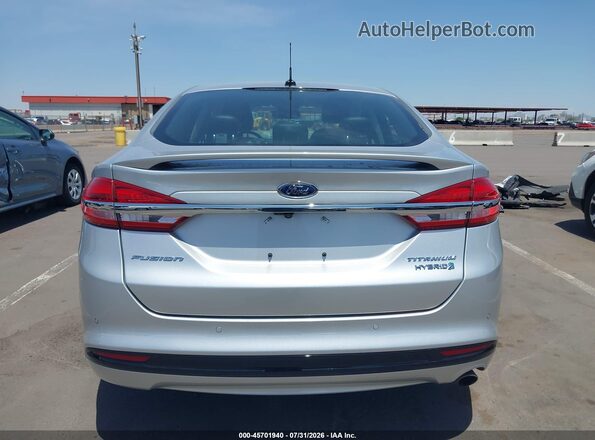3FA6P0RU3JR205945 2018 FORD FUSION HYBRID Silver 