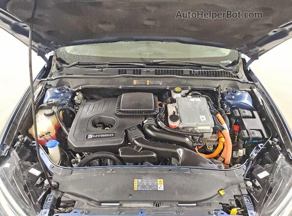 3FA6P0RU3JR234443 2018 FORD FUSION Blue უკანა სალონის ხედი