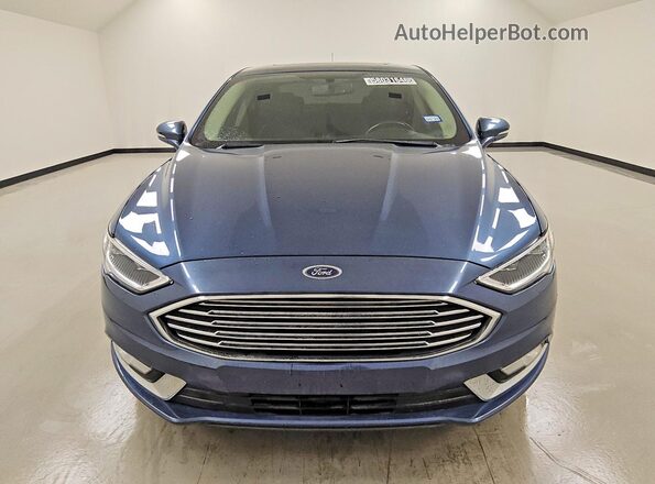 3FA6P0RU3JR234443 2018 FORD FUSION Blue წინა ხედი