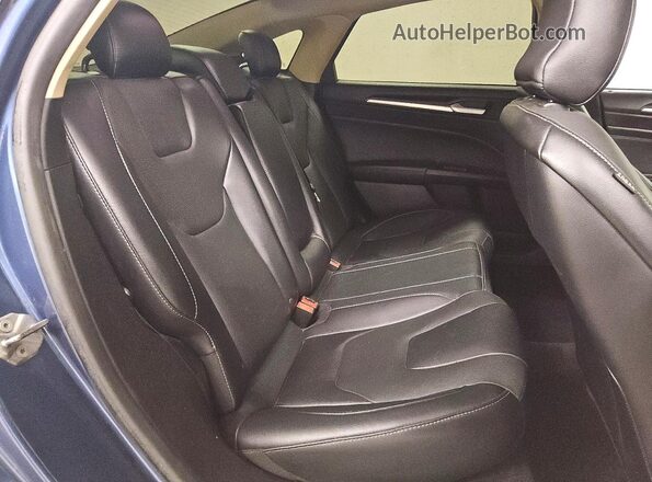 3FA6P0RU3JR234443 2018 FORD FUSION Blue უკანა სავარძლების ხედი