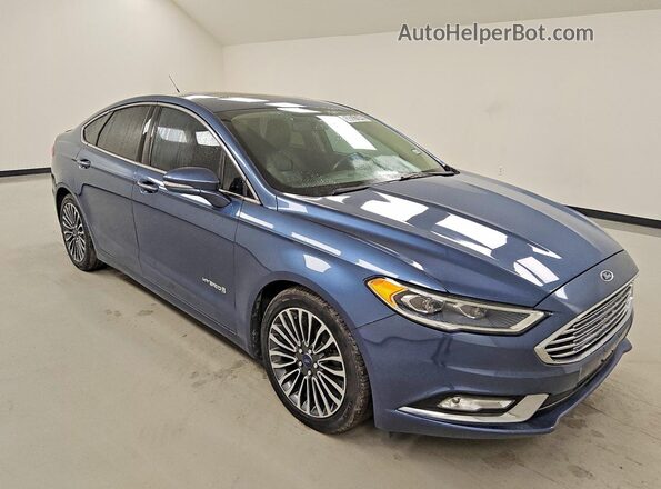 3FA6P0RU3JR234443 2018 FORD FUSION Blue წინა მარჯვენა