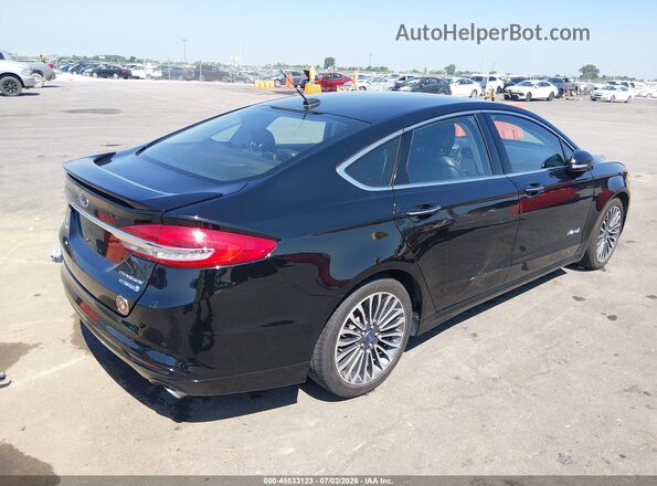 3FA6P0RU3JR248357 2018 FORD FUSION HYBRID Black Rear right