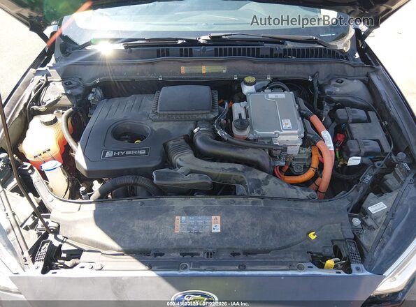 3FA6P0RU3JR248357 2018 FORD FUSION HYBRID Black Rear view