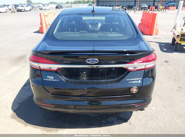 3FA6P0RU3JR248357 2018 FORD FUSION HYBRID Black 