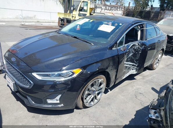 3FA6P0RU3LR170990 2020 FORD FUSION Black Przód lewy