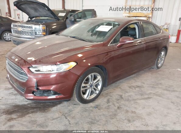3FA6P0RU5GR276766 2016 FORD FUSION HYBRID Burgundy Front left