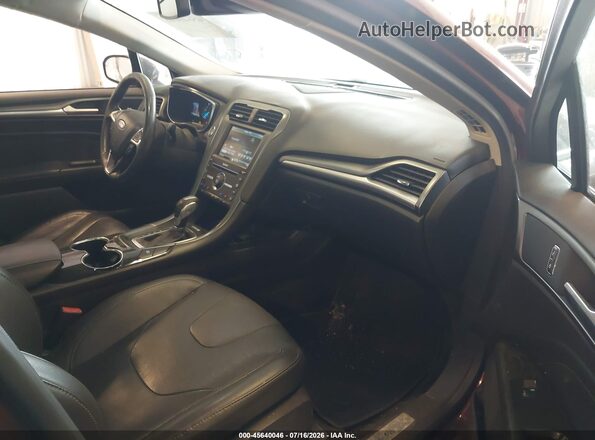 3FA6P0RU5GR276766 2016 FORD FUSION HYBRID Burgundy Front interior view