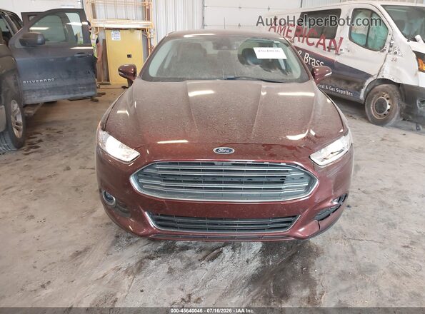 3FA6P0RU5GR276766 2016 FORD FUSION HYBRID Burgundy Instrument cluster view