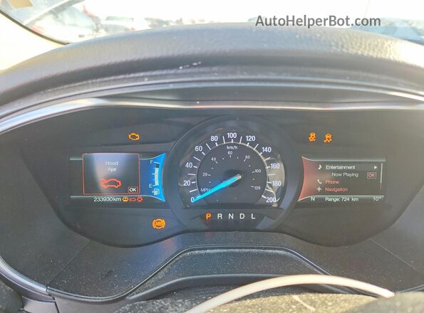 3FA6P0RU5LR181814 2020 FORD FUSION White Вид щитка приладів
