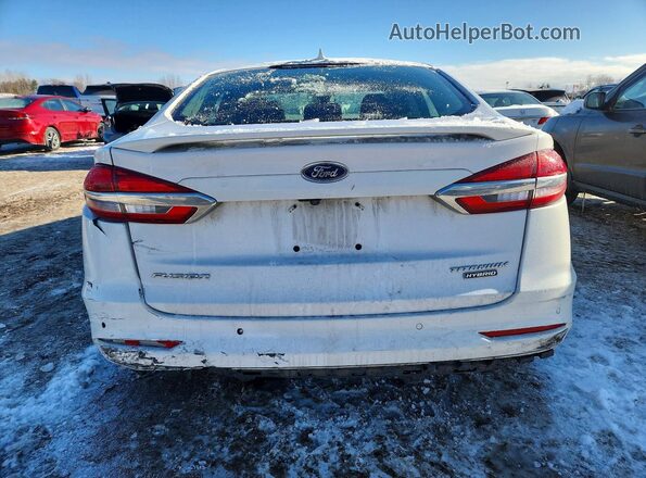 3FA6P0RU5LR181814 2020 FORD FUSION White Вид ззаду