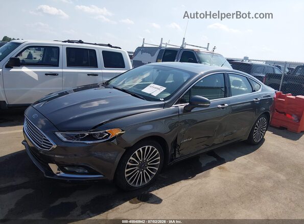 3FA6P0RU6HR301661 2017 FORD FUSION HYBRID Серый Передняя левая четверть