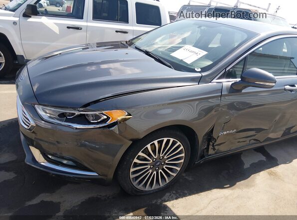 3FA6P0RU6HR301661 2017 FORD FUSION HYBRID Серый Вид спереди
