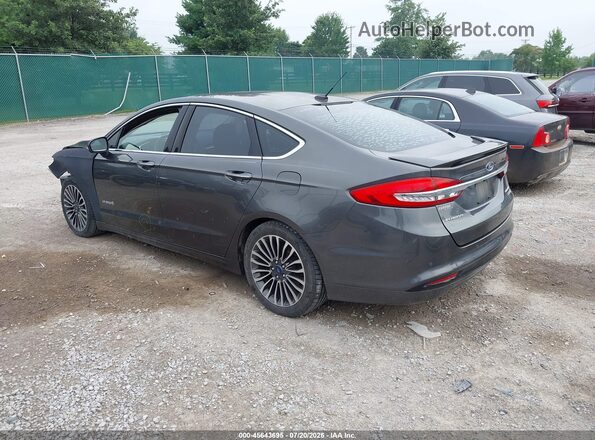 3FA6P0RU6JR185917 2018 FORD FUSION HYBRID Gray Rear left