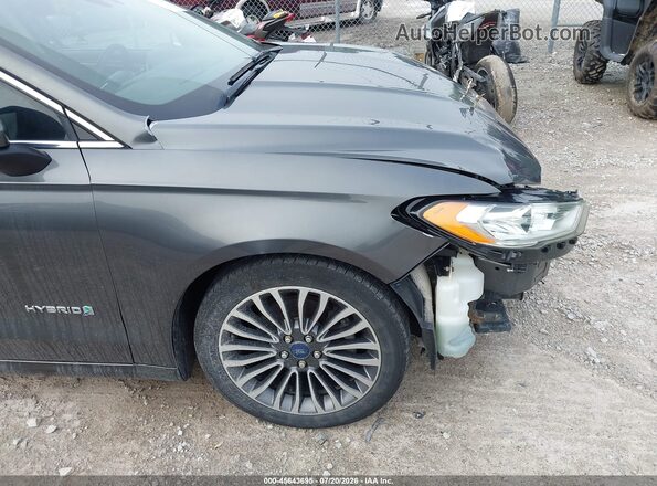 3FA6P0RU6JR185917 2018 FORD FUSION HYBRID Gray 