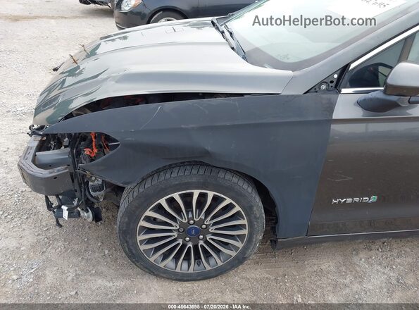 3FA6P0RU6JR185917 2018 FORD FUSION HYBRID Gray 