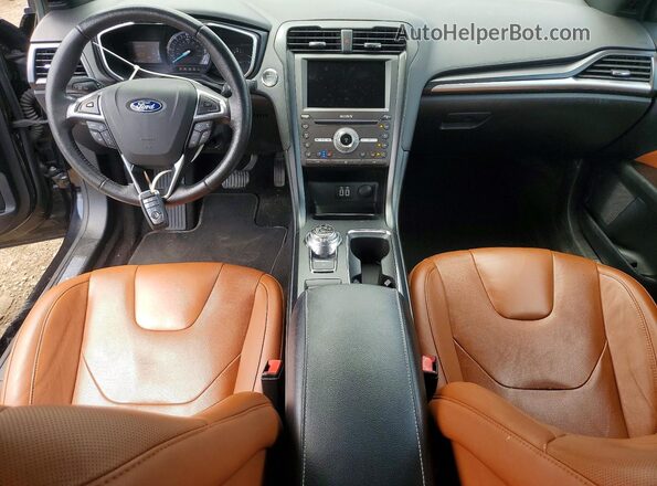 3FA6P0RU6KR131065 2019 FORD FUSION Черный Вид панели приборов