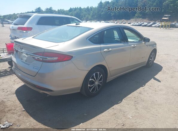 3FA6P0RU9JR140955 2018 FORD FUSION HYBRID Gold Задня права чверть