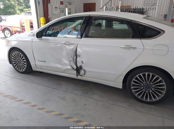 3FA6P0RU9JR207182 2018 FORD FUSION HYBRID White წინა ხედი