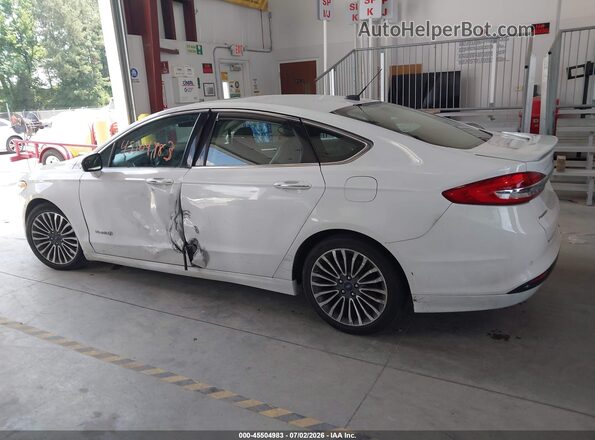 3FA6P0RU9JR207182 2018 FORD FUSION HYBRID White სალონის 360-გრადუსიანი ხედი