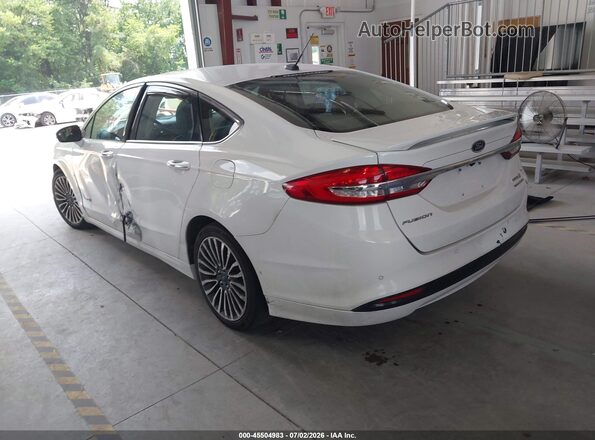 3FA6P0RU9JR207182 2018 FORD FUSION HYBRID White უკანა მარცხენა