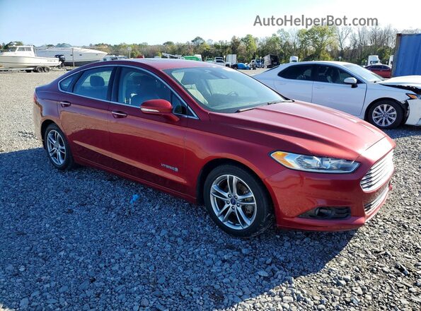 3FA6P0RUXGR130458 2016 FORD FUSION Красный Передняя правая четверть