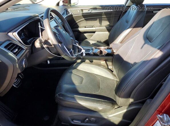 3FA6P0RUXGR130458 2016 FORD FUSION Красный Вид салона спереди