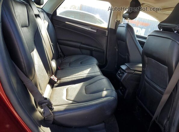 3FA6P0RUXGR130458 2016 FORD FUSION Красный Вид задних сидений