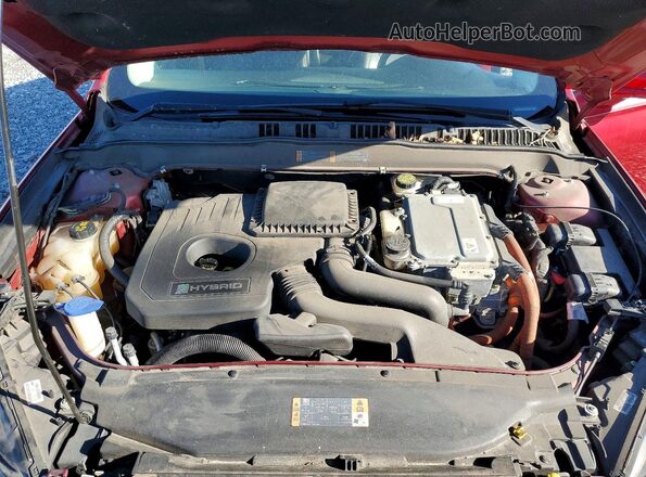 3FA6P0RUXGR130458 2016 FORD FUSION Красный Вид задней части салона