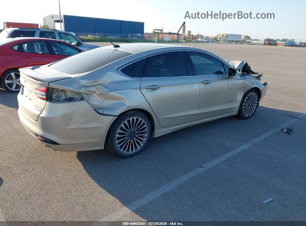 3FA6P0RUXHR305776 2017 FORD FUSION HYBRID Tan Tył prawy