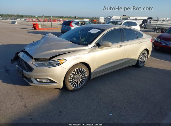 3FA6P0RUXHR305776 2017 FORD FUSION HYBRID Tan Przód lewy