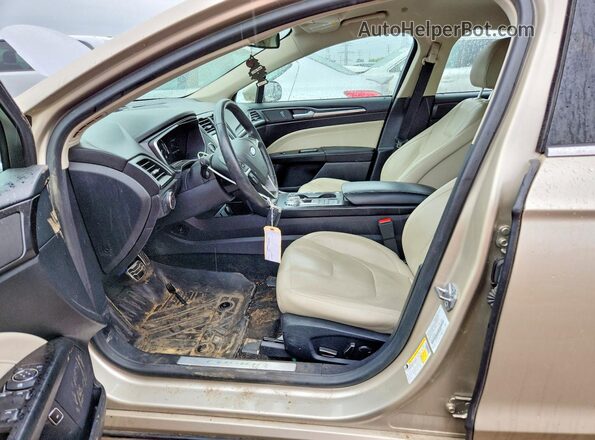 3FA6P0RUXJR120889 2018 FORD FUSION Beige Вид салону спереду