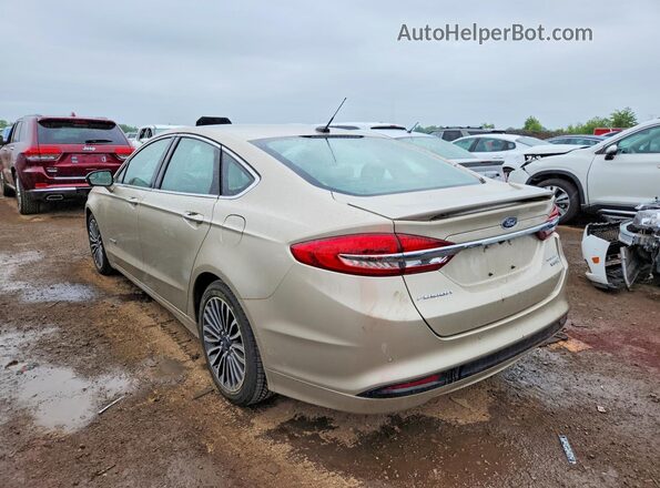 3FA6P0RUXJR120889 2018 FORD FUSION Beige Задня ліва чверть