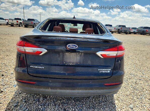 3FA6P0RUXKR257560 2019 FORD FUSION Black უკანა ხედი