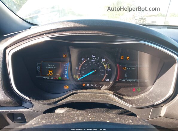 3FA6P0RUXKR261849 2019 FORD FUSION HYBRID White უკანა სავარძლების ხედი