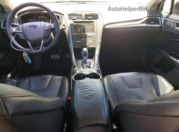 3FA6P0SU2GR187280 2016 FORD FUSION Black წინა პანელის ხედი