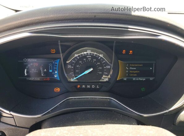 3FA6P0SU2GR187280 2016 FORD FUSION Black ხელსაწყოთა პანელის ხედი