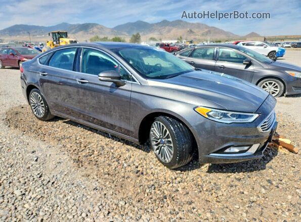 3FA6P0T91HR200838 2017 FORD FUSION Gray Front right