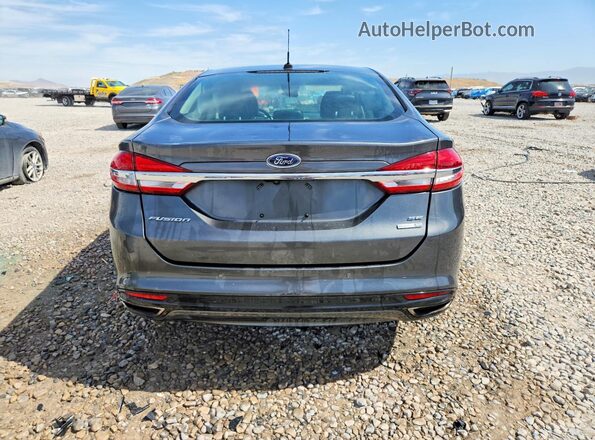 3FA6P0T91HR200838 2017 FORD FUSION Gray Rear view