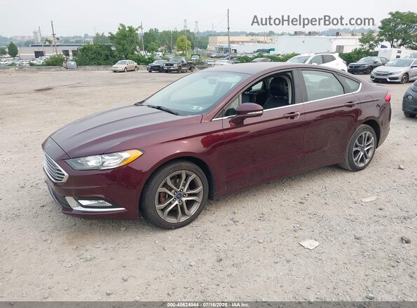 3FA6P0T91HR225609 2017 FORD FUSION Burgundy Передня ліва чверть