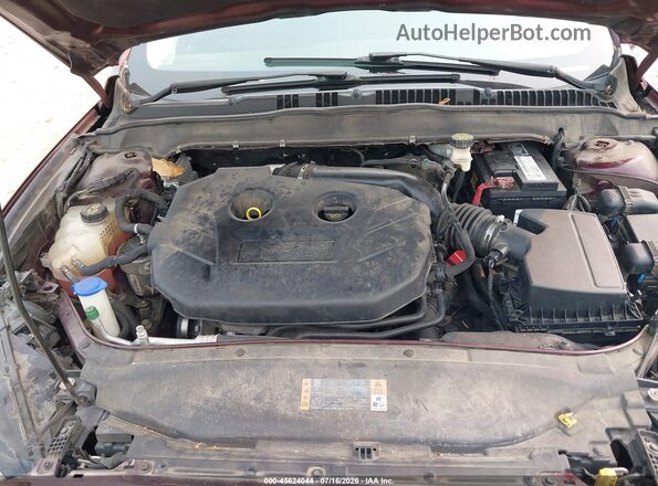 3FA6P0T91HR225609 2017 FORD FUSION Burgundy Вид ззаду