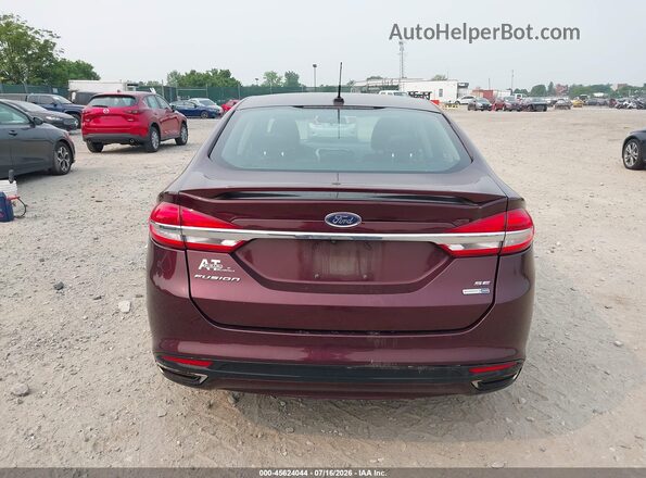 3FA6P0T91HR225609 2017 FORD FUSION Burgundy 