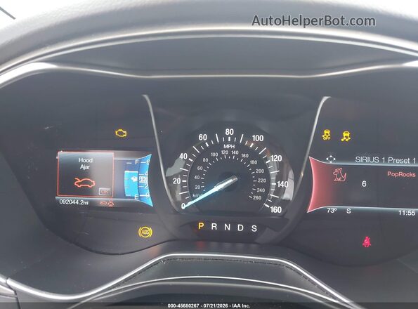 3FA6P0T93GR312541 2016 FORD FUSION Gray Вид задніх сидінь